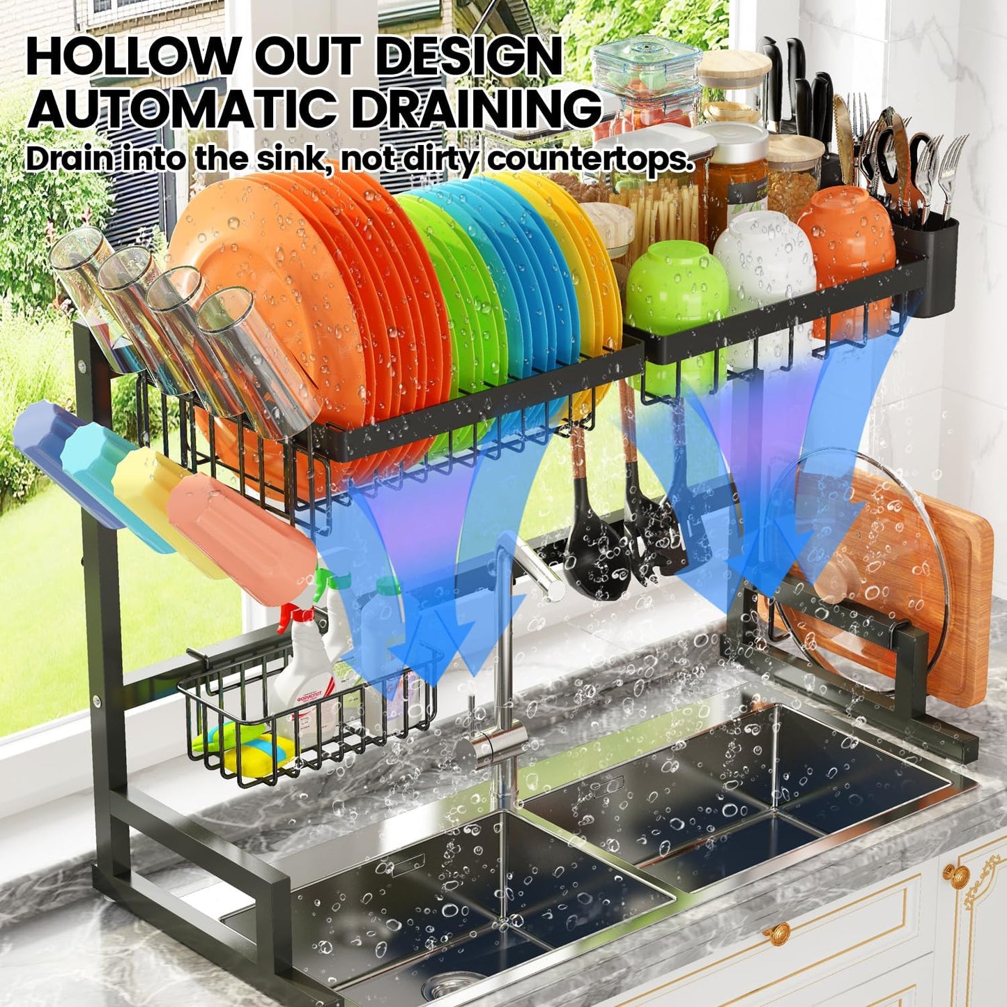 Over The Sink Dish Drying Rack